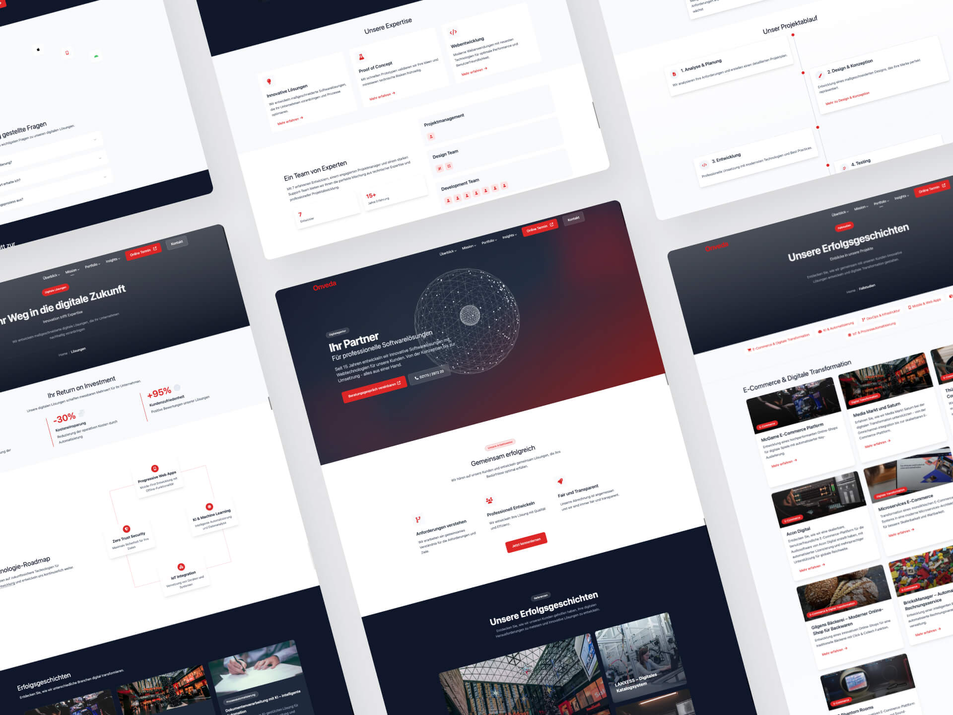 Webdesign der Webagentur Onveda
